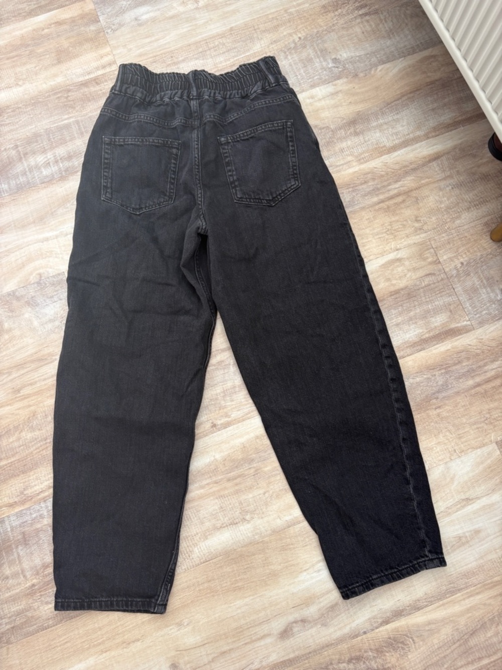 AllSaints Black Boyfriend Jeans with Elastic Waist - Picture 5 of 5